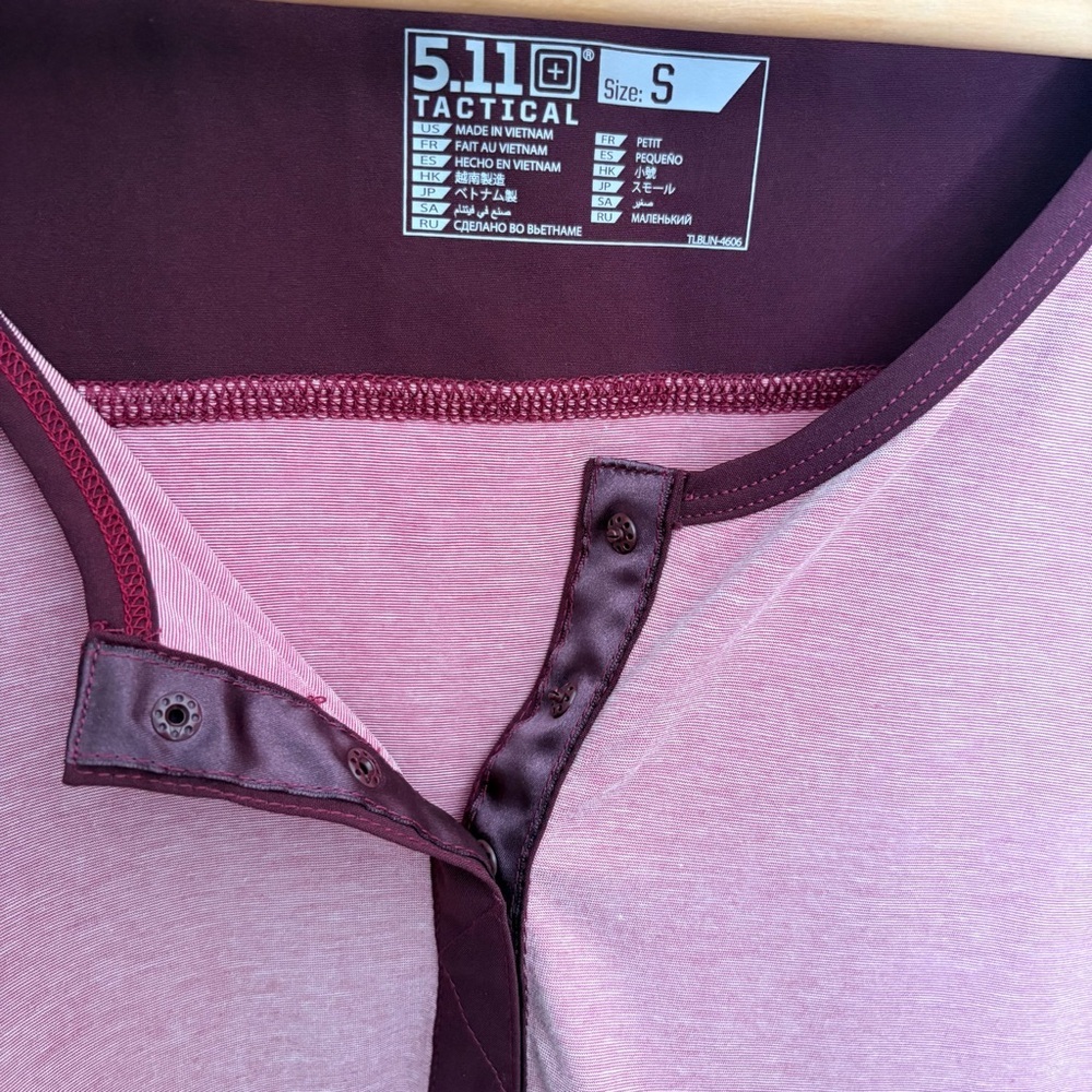 5.11 Tactical Pink and Maroon Tank Top - Picture 6 of 16